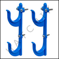 F6085 POLE HANGERS-ONE PAIR WITH SCREWS WITH SCREWS  (PLASTIC)