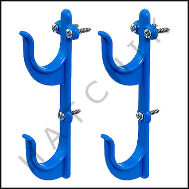 F6085 POLE HANGERS-ONE PAIR WITH SCREWS WITH SCREWS  (PLASTIC)