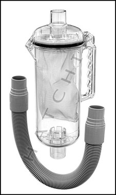 F7064 LEAF TRAP W/SNAP OPEN LID & MEAH BAG #186B  2"  R211086