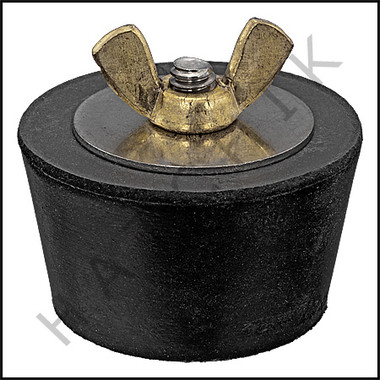 FF1109 WINTERIZING PLUG #9  WITH BRASS WING NUT