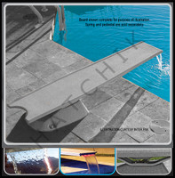 G3003 DIVING BOARD T7 7FT W/SS GREY MOUNTING HARDWARE COLOR: GRAY