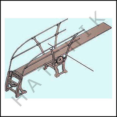 G3096 DIVE STAND-ONE METER W/DOUBLE GUARD RAILS ON BOTH SIDES