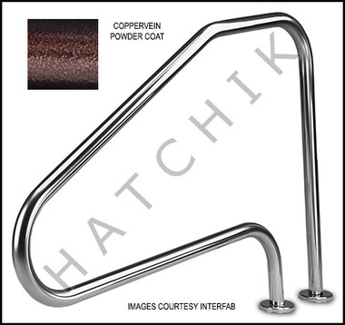G7078 PAIR OF FIG 4 GRAB RAILS 1.9 POWERED COATED: COPPER VEIN
