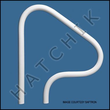 G7082 SAFTRON 40" FIG 4 GRAB RAIL  WHITE W-40" H-30"W/ESCUTCHEON    P-340-RTD-W