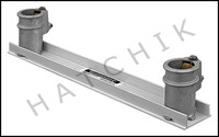 G7117 2 ALUM SOC (TWIST LOCK) ON 20" CHA PLASTIC CHANNEL 20"  QP-2321A