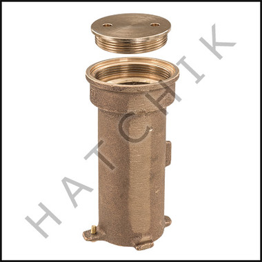 G7133 PARAGON 38201TC STANCHION ANCHOR SOCKET BRONZE W/THD. COVER