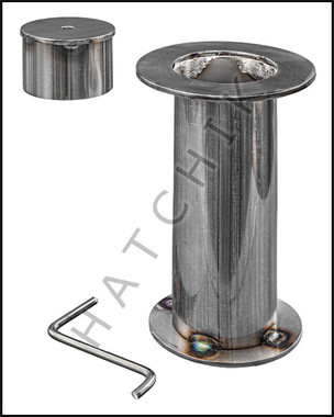 G7155 SR SMITH S.S. STANCHION ANCHOR W/C W/CAP WITH SLIP-FIT COVER