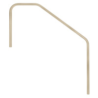 G9072 SAFTRON 48IN HANDRAIL-3 BEND  BEIGE W-48IN H-32W/ESCUTCHEONS     BEIGE