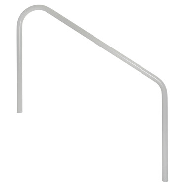 G9076 SAFTRON 48IN HANDRAIL-2 BEND   GRAY W-48IN H-32W/ESCUTCHEONS   GRAY
