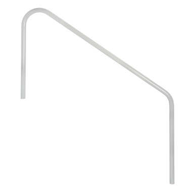G9086 SAFTRON 60IN HANDRAIL-2 BEND   GRAY W-60IN H-32W/ESCUTCHEONS  (GRAY)