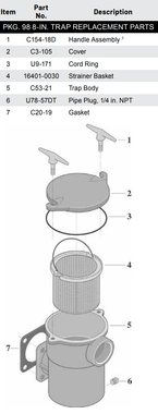 H1147 STA RITE U9-171 TRAP O-RING