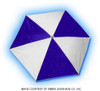 H1195 LIFE GUARD CHAIR UMBRELLA BLUE/WHT 2 PCS COLOR:ROYAL BLUE & WHITE