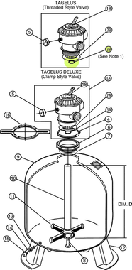 H4305 PAC-FAB #155064  O-RING CENTER PIPE - TAGELUS