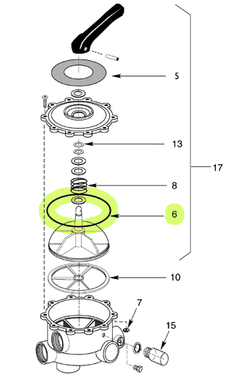 H5444 STA-RITE #35505-1412 LID O-RING FOR 2IN MULTIPORT SIDE MOUNT VALVE