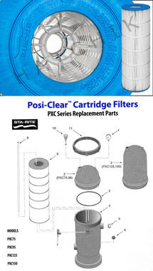 H5531 STA-RITE 25230-0150S PXC150 REPL FILTER CARTRIDGE/POSI CLEAR PXC150