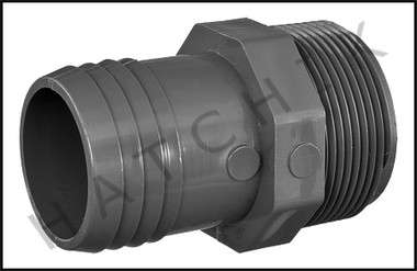 H6704 HAYWARD SPX1091Z2 HOSE ADAPTER 1 1/2"" MIP X 1 1/2"" HOSE (SOLD BY EACH)