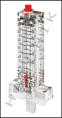 H7024 FLOWMETER- BLUE WHITE 1" TOP MOUNT  5-40 GPM