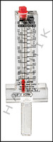 H7041 FLOWMETER- BLUE WHITE 2-1/2" TOP MOUNT 60-240 GPM