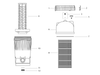 H8131 JACUZZI 42-2954-02-R TRPL GRID FOR EW 125  7IN X 30IN (6 REQ.)