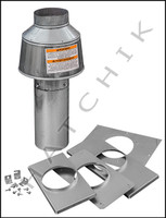 J1122 LAARS D-178 6" DRAFT HOOD 175