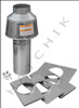 J1128 LAARS D-033 9" DRAFT HOOD 400