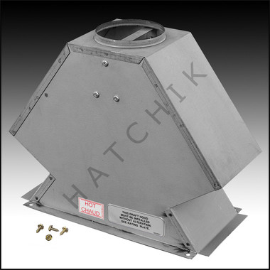 J1234 RAYPAK #3722 DRAFT HOOD FOR #55B  (INDOOR)