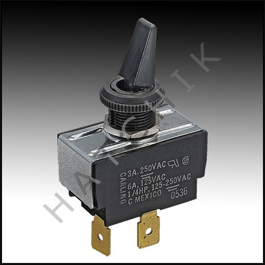 J1562 RAYPAK #650761 ON/OFF SWITCH SWITCH-TOGGLE SPST 3A/6ABLK