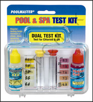 B1004 POOLMASTER #22240 DUAL TEST KIT W/ CLEAR CASE