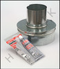 J7052 STA-RITE #77707-0077 4"X8 METAL FLUE COLLECTOR