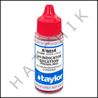 B1168 TAYLOR 3/4oz PHENOL RED TEST REAGENT FOR 120 KIT   R-0014-A