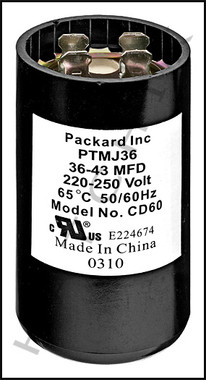 K5201 CAPACITOR 220/250V 36-43uF   START START CAPACITOR