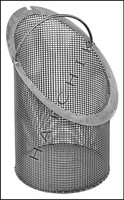 K6522 MER-MADE S.S. BASKET FOR 5-8" STRAINERS, DIAMETER 8 3/4" ANGLED, "M" SERIES STRAINERS