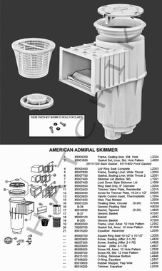 L1008 AMERICAN #844206 WALL SKIMMER S-20 S-20   2"   FLAP WIER