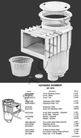 L1023 HAYWARD SP10712 SKIMMER 2"" FIP SUBST L1024 SLIP