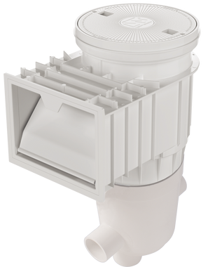 L1026 WATERWAY RENEGADE VENTURI IN- GROUND SKIMMER 2SOCKET COLOR:WHITE