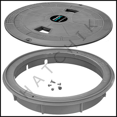 L1079 SWIMQUIP #08650-0169C LID AND GROUT RING KIT, GREY