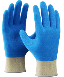 Premium fully coated latex coated cut level E glove made with Kevlar® & steel 
