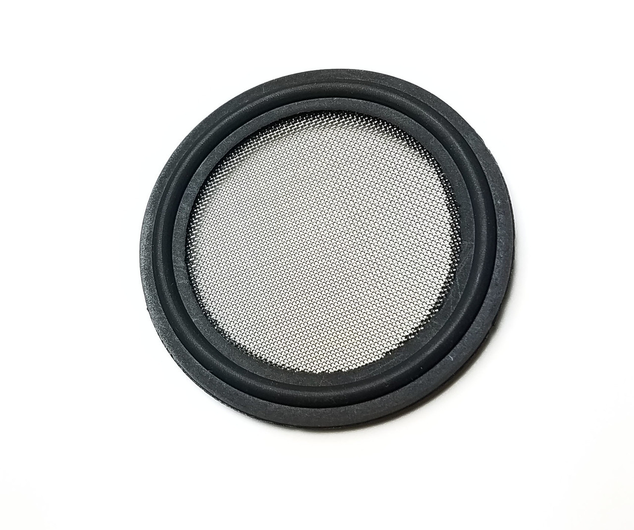 Bonded TC Style Tri Clamp Screen Gasket 1.5" Black EPDM 50 Mesh 300 Micron