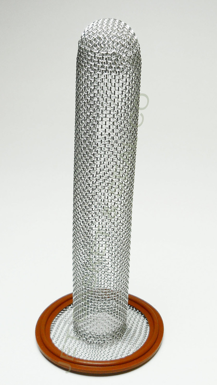 1.5" Tri Clamp Sock Screen Gasket Red Silicone 10 Mesh 6" Brewery Gaskets