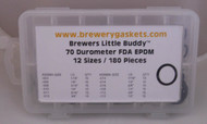 180 Piece O-ring Kit Brewers Little Buddy EPDM