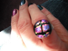 Ring - black multi