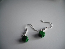 Vintage Lucite -- Tiny Green Stars