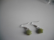 Vintage Lucite -- Olive Green Stars