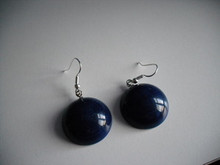 Vintage Lucite -- Dark Blue Sphere