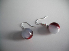 Vintage Lucite -- Blue&Maroon Sphere