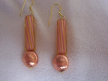 Orange Swirl Earrings