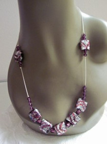 Marta Crystal and Venetian Glass Necklace