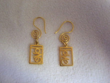 Gold Vermeil LOVE Earrings