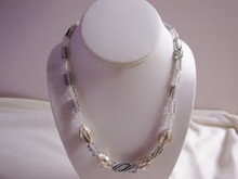 Eliza Furnace Glass and Silver Necklace