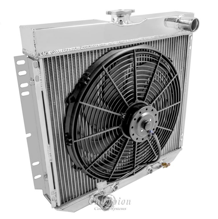 1969-1977 20 Inch Core Ford Aluminum 3 Row Champion Radiator /& 16/" Fan